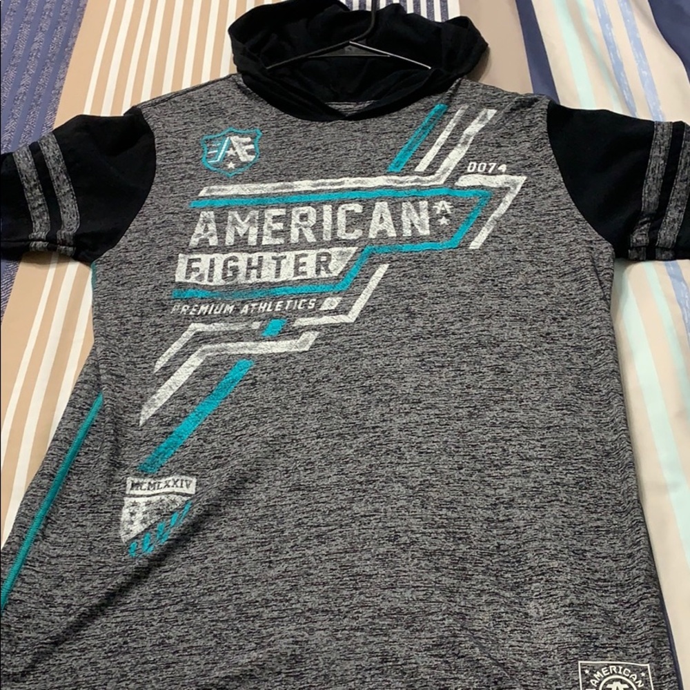 Men’s hooded American fighter